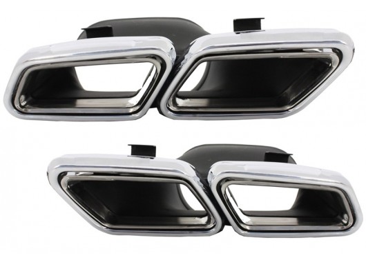Комплект накрайници за ауспух - AMG дизайн за Mercedes Benz image
