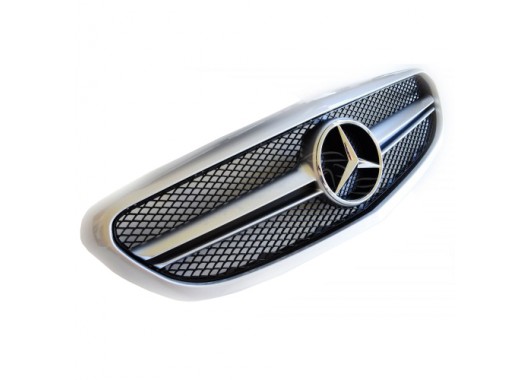 Тунинг решетка за Mercedes Benz W205 (2014-) AMG дизайн - сива image