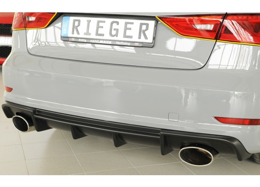 Дифузьор за задна броня Rieger за Audi A3 8V S-line (2012-2016) image