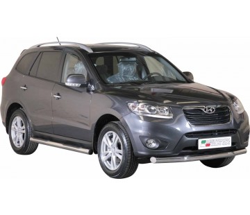 Протектор за предна броня Ø 76мм за Hyundai Santa Fe (2010 - 2012)