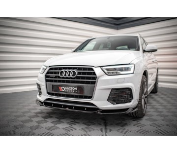 Спойлер за предна S-line броня Maxton design за Audi Q3 (2014-2018)