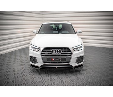 Спойлер за предна S-line броня Maxton design за Audi Q3 (2014-2018)