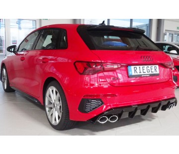 Дифузьор за задна броня Rieger за Audi A3 8Y (2019-) - Sportback