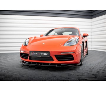 Спойлер за предна броня Maxton design за Porsche Cayman 982c (2016-) 