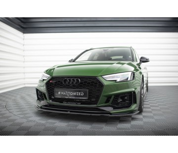 Спойлер за предна броня Maxton design за Audi RS4 B9 (2017-2019)